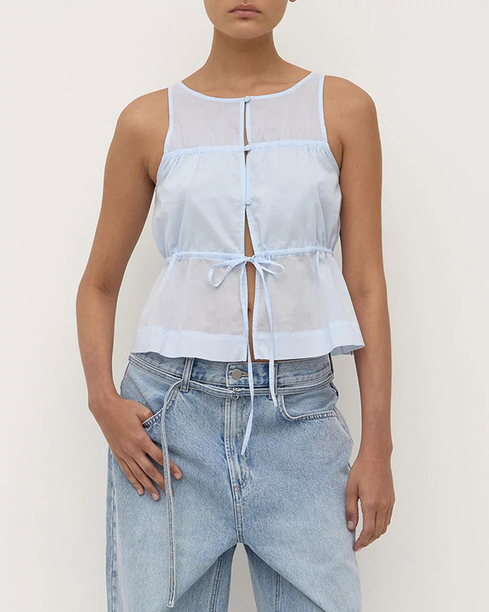 SUZIE TOP | POWDER BLUE