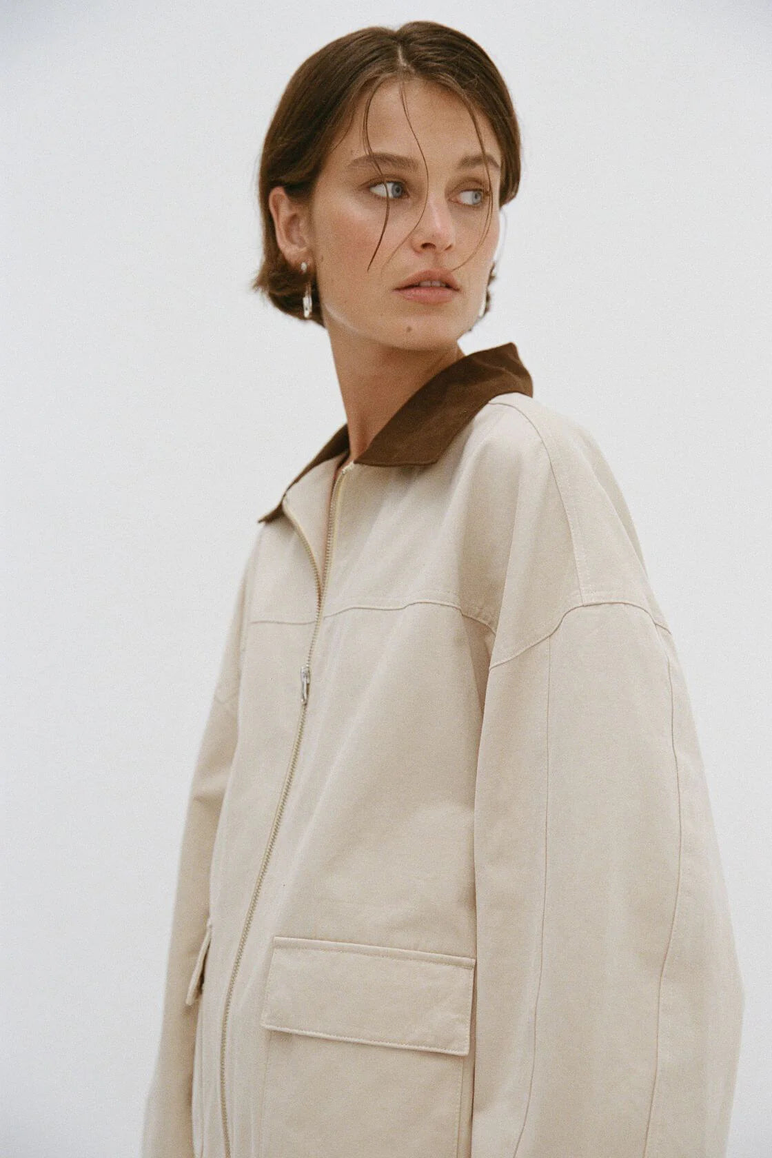 RORY JACKET | BEIGE & ESPRESSO