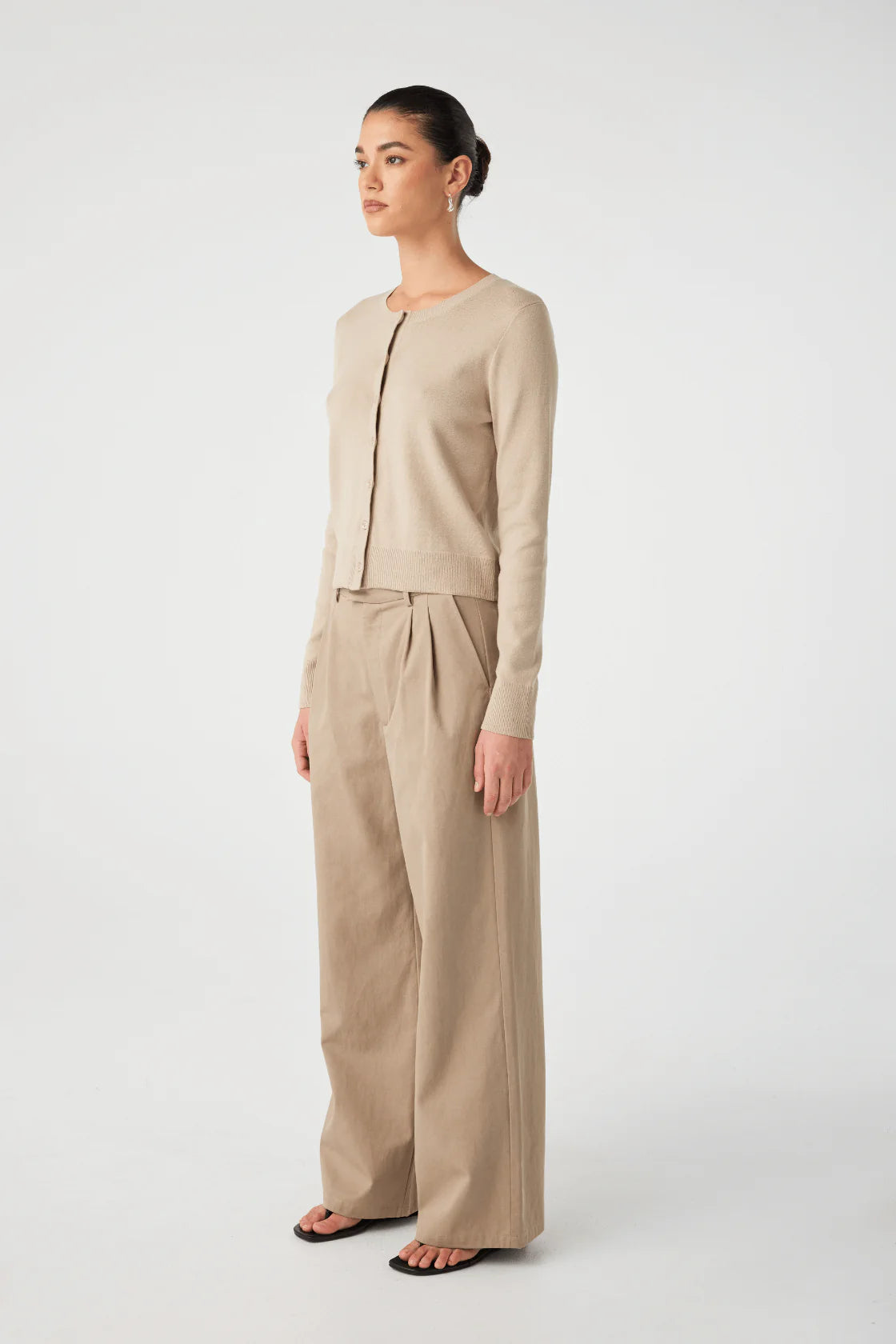 FLYNN CARDIGAN | TAUPE