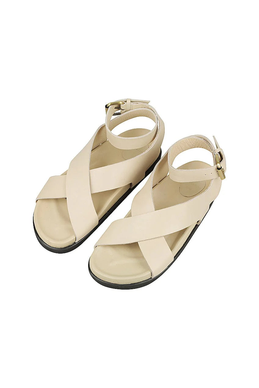 THE MAGGIE SANDAL | CREAM